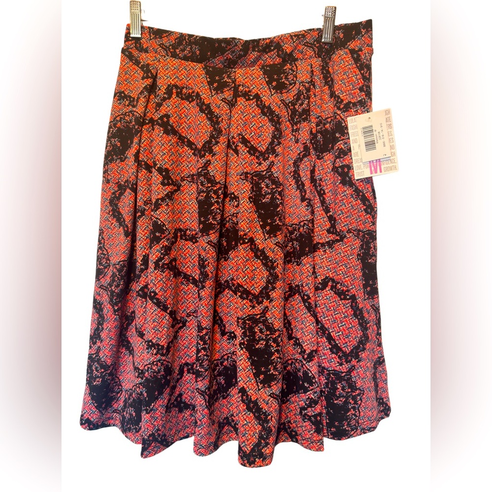 BNWT Lularoe “America” skirt pleated A-line red white blue 4th of July